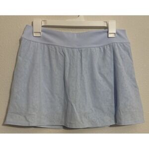 NWT Aerie Real Me XTRA Lace Mini Skort in Eyelet Blue Large